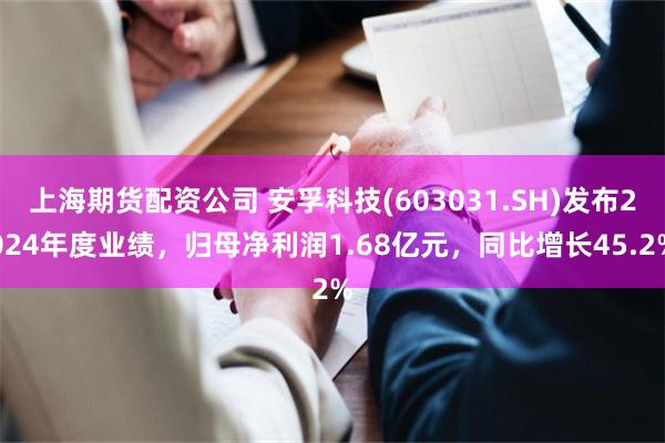 上海期货配资公司 安孚科技(603031.SH)发布2024年度业绩，归母净利润1.68亿元，同比增长45.2%