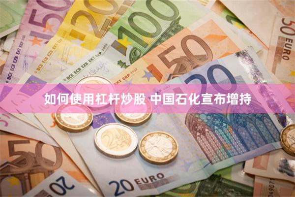 如何使用杠杆炒股 中国石化宣布增持