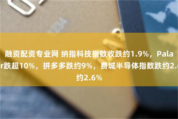 融资配资专业网 纳指科技指数收跌约1.9%，Palantir跌超10%，拼多多跌约9%，费城半导体指数跌约2.6%