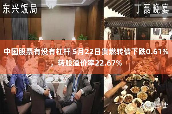 中国股票有没有杠杆 5月22日贵燃转债下跌0.61%，转股溢价率22.67%