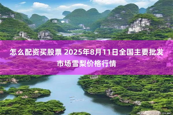 怎么配资买股票 2025年8月11日全国主要批发市场雪梨价格行情